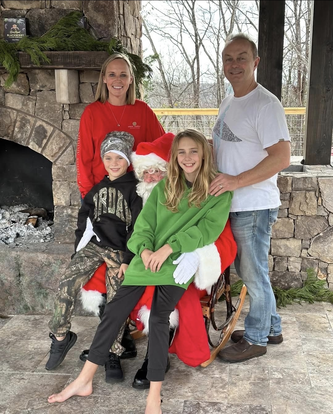 The Cook Family at their home in the Smoky Mountains