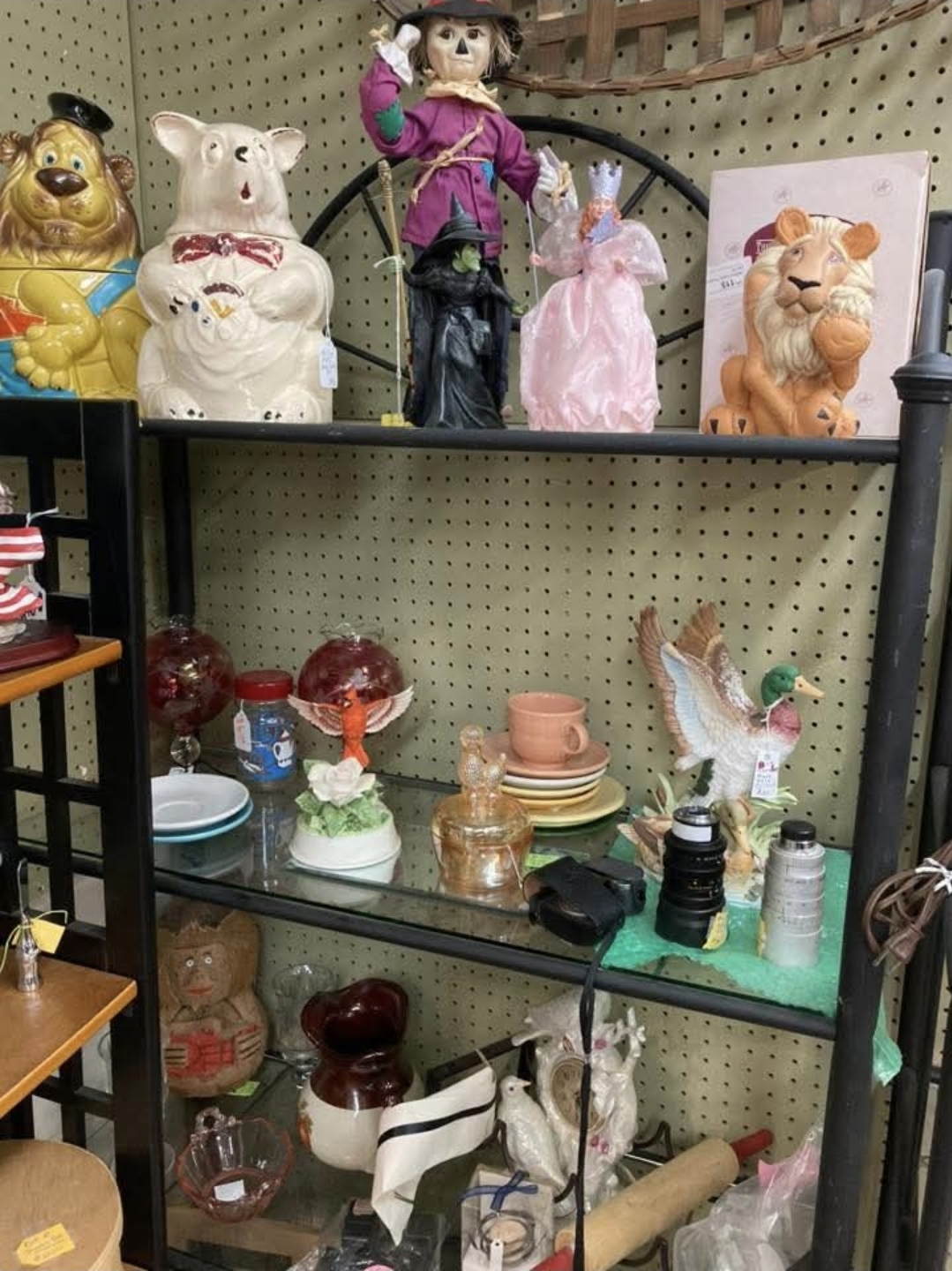 Vintage collectible figurines and ceramic pieces