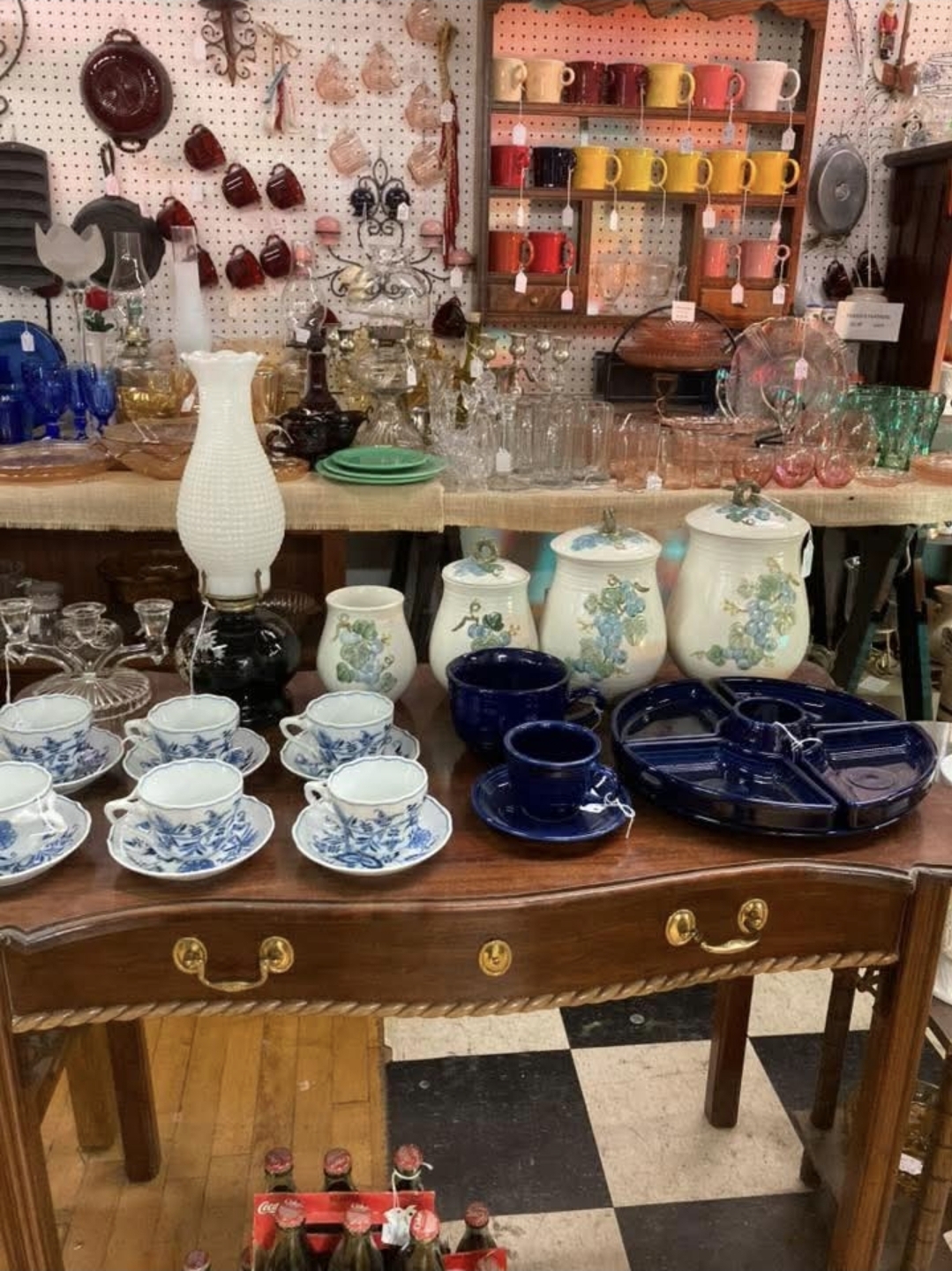 Vintage glassware and china collections